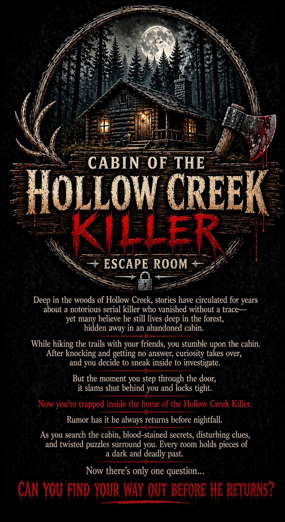 Cabin of the Hollow Creek Killer